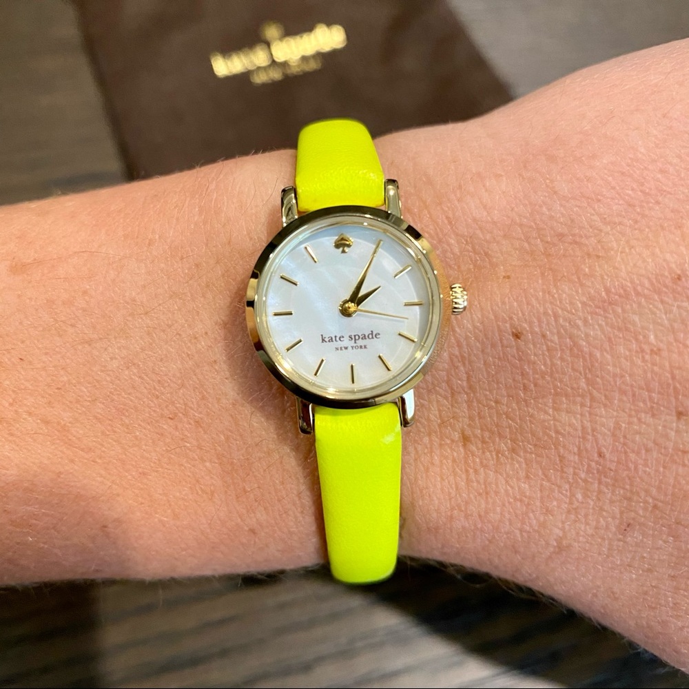 Kate Spade Neon Yellow Wrist Watch